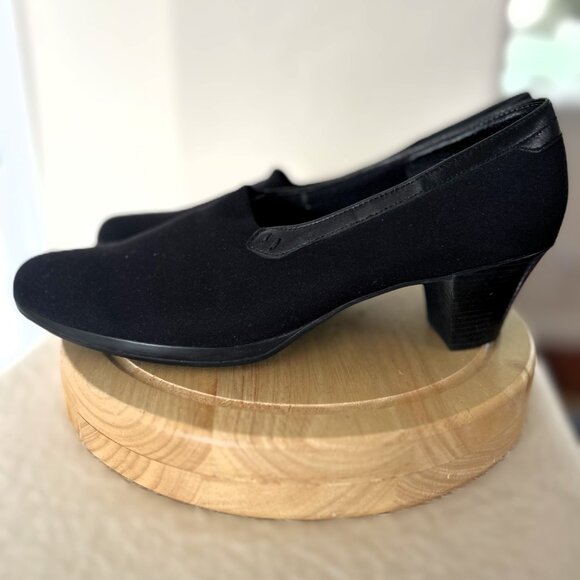 Munro Women's Shoes Black Comfort Heels- Size 10 Narrow - Picture 3 of 6